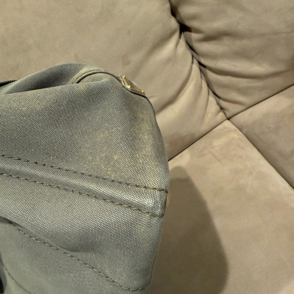 Prada Canapa canvas tote bag Olive Green Crossbody Strap - Picture 9 of 12